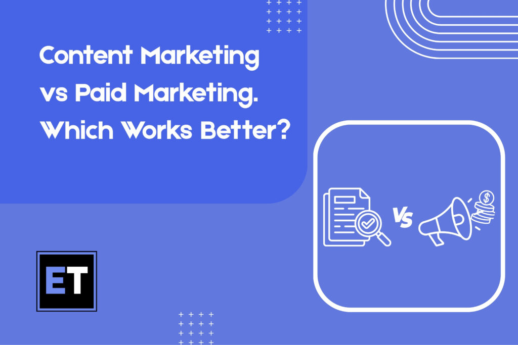 content marketing vs paid marketing